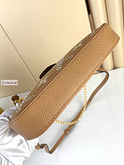 LV Easy Pouch On Strap Brown M81137 19x11.5x3cm - 5
