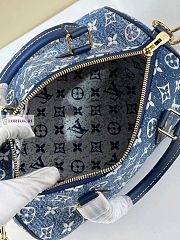 LV Speedy Bandouliere 25 Denim Blue M59609 25x19x15cm - 3