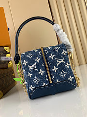 LV Square Denim Blue Bag M59611 16x16x16 - 4