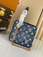 LV Square Denim Blue Bag M59611 16x16x16 - 1