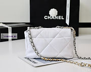 Chanel 19 White Silver Hardware 26cm - 6