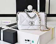Chanel 19 White Silver Hardware 26cm - 5