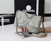 Chanel 19 Light Green Silver Hardware 26cm - 2