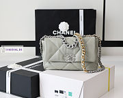 Chanel 19 Light Green Silver Hardware 26cm - 1