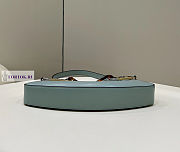 Fendi O'Lock Swing Mint Green Leather Pouch 32x6x12cm - 2