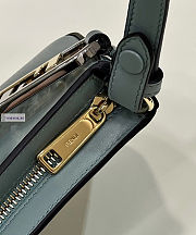 Fendi O'Lock Swing Mint Green Leather Pouch 32x6x12cm - 3