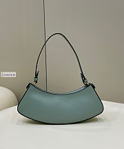 Fendi O'Lock Swing Mint Green Leather Pouch 32x6x12cm - 5