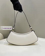Fendi O'Lock Swing Camellia Leather Pouch 32x6x12cm - 5