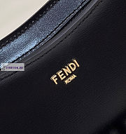 Fendi O'Lock Swing Black Leather Pouch 32x6x12cm - 6