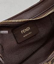 Fendi O'Lock Swing FF Logo Dark Brown 32x6x12cm - 4