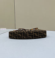 Fendi O'Lock Swing FF Logo Dark Brown 32x6x12cm - 2