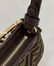 Fendi O'Lock Swing FF Logo Dark Brown 32x6x12cm - 3