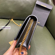 YSL Kate Smooth Leather Apricot Black 19cm - 6