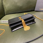 YSL Kate Smooth Leather Apricot Black 19cm - 4