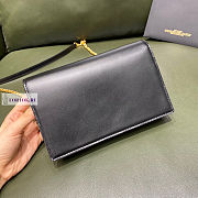 YSL Kate Smooth Leather Apricot Black 19cm - 3