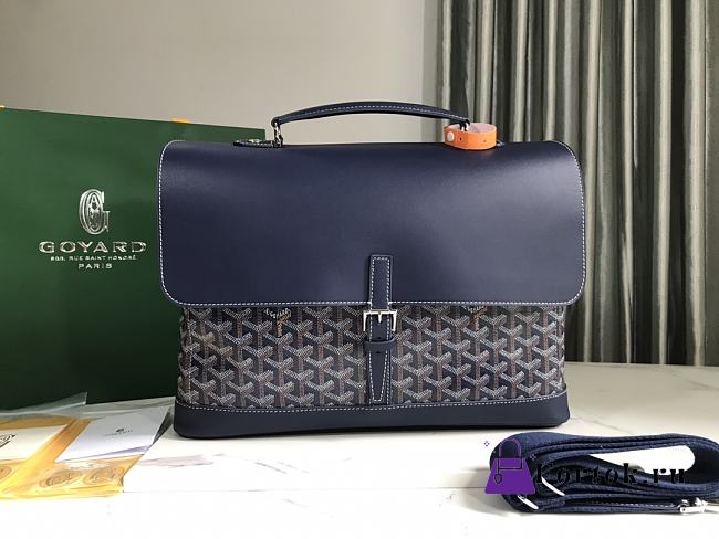 Goyard Citadin PM Messenger Bag Blue 38x26x8cm - 1