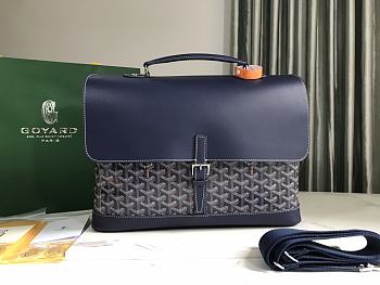 Goyard Citadin PM Messenger Bag Blue 38x26x8cm