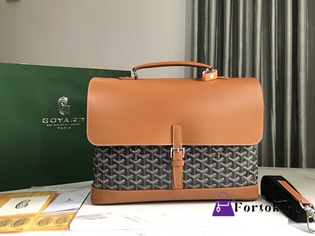 Goyard Citadin PM Messenger Bag Brown 38x26x8cm - 1