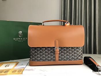 Goyard Citadin PM Messenger Bag Brown 38x26x8cm