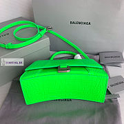 Balenciaga Hourglass Neon Green 23x10x14cm - 2