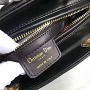 Dior Medium Lady Dior Cannage Black M0565 24×20×11cm - 3