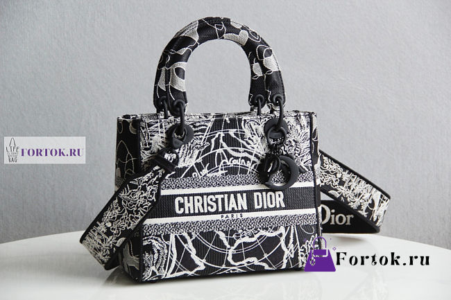 Dior Medium Lady D-Lite Around The World 24x20x11cm - 1