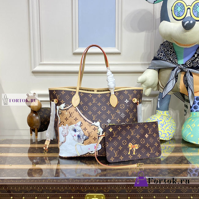 LV Neverfull MM Kitty 32x29x17cm - 1