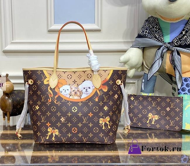 LV Neverfull MM Puppies 32x29x17cm - 1