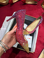 Christian Louboutin Red and Gold Pumps 10cm - 4