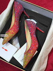 Christian Louboutin Red and Gold Pumps 10cm - 3