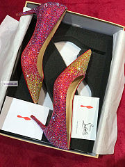 Christian Louboutin Red and Gold Pumps 10cm - 2