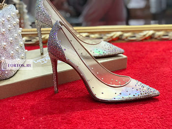 Christian Louboutin Crystal White Pumps 10cm