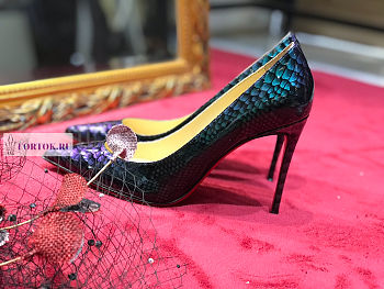 Christian Louboutin Snake Skin Pumps 10cm