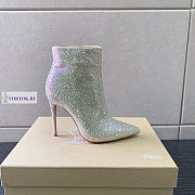 Christian Louboutin Sparkling White Boots 10cm - 6