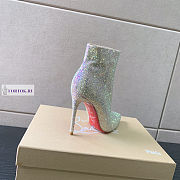 Christian Louboutin Sparkling White Boots 10cm - 5