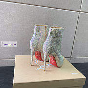 Christian Louboutin Sparkling White Boots 10cm - 4