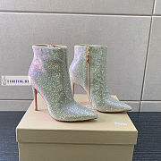 Christian Louboutin Sparkling White Boots 10cm - 2