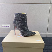 Christian Louboutin Sparkling Black Boots 10cm - 3