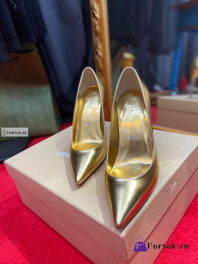 Christian Louboutin Golden Pumps 10cm - 1