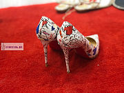 Christian Louboutin Pigalle Follies White Patent Leather Pumps - 5