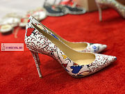 Christian Louboutin Pigalle Follies White Patent Leather Pumps - 3