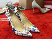 Christian Louboutin Pigalle Follies White Patent Leather Pumps - 2