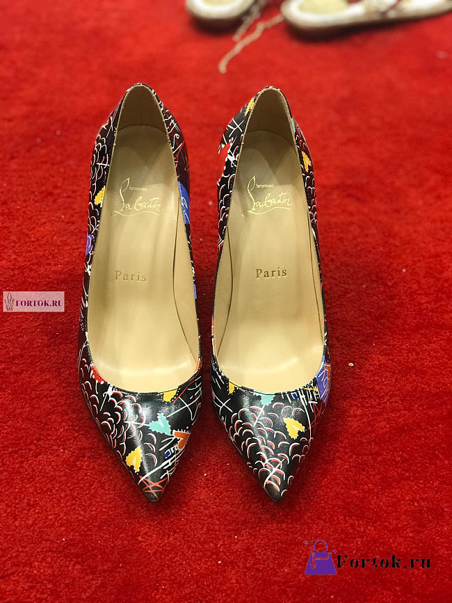 Christian Louboutin Pigalle Follies Black Patent Leather Pumps - 1