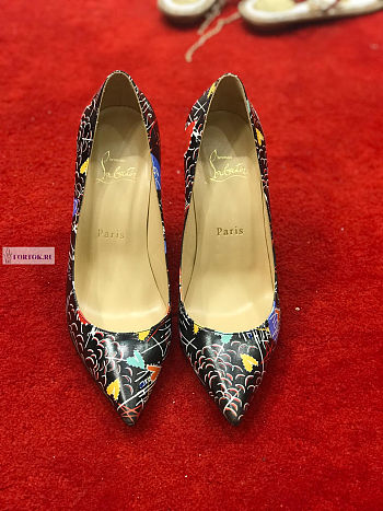 Christian Louboutin Pigalle Follies Black Patent Leather Pumps