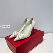 Valentino Logo Pumps White 7.5cm - 2