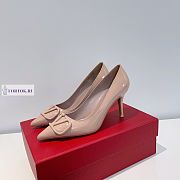 Valentino Logo Pumps Beige 7.5cm - 4