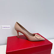 Valentino Logo Pumps Beige 7.5cm - 3