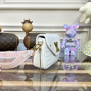 LV New Wave Multi Pochette in White and Pink Strap M56461 - 5