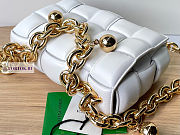 Bottega Veneta Chain Cassette Intrecciato-leather White bag - 6