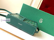 Goyard Minaudière Trunk Green Bag 16.5x11.5x5cm - 5